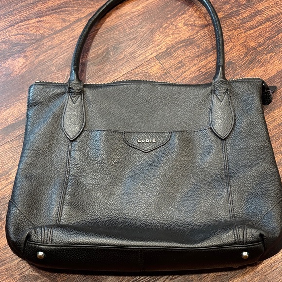 Lodis Handbags - Lodis Black Leather Shoulder Bag